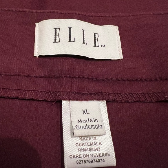 Elle Burgundy Pencil Skirt - Picture 2 of 9